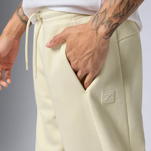 XYXX Pulse French Terry Cotton Blend Sweatpants Almond White