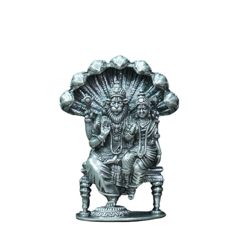 Pure Silver Antique Narasimha Swamy 88.16g By Mahita Collections