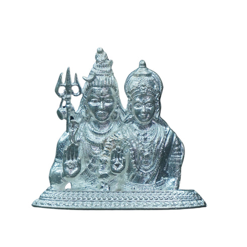 Pure Silver Shiva And Parvathi 19.5g By Mahita Collections