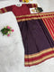Ethnic Suits Purple Zip and Go Saree Gown Wedding Wear