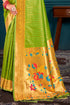 Deeva Sarees Light Green Paithani Silk Saree