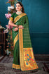 Deeva Sarees Green Paithani Silk Saree