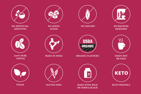 Impulse Coffees Pyaarbhari Chocolate Raspberry Flavored Instant Coffee 100 gms