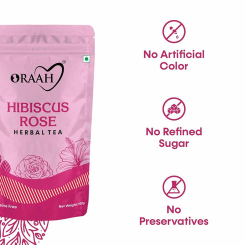 Oraah Hibiscus Rose Herbal Tea