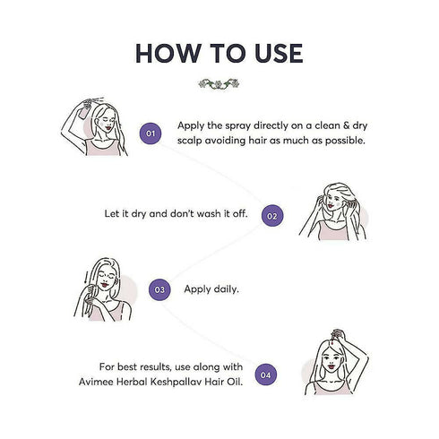 Avimee Herbal Hair Tone Pv 1 Scalp Spray