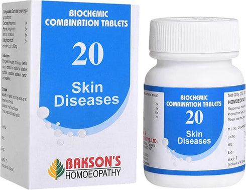 Bakson's Homeopathy Biochemic Combination 20 Tablets