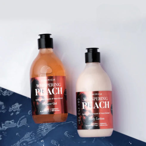 Kimirica Whispering Peach Shower Gel and Body Lotion Body Care Duo 300ml Each