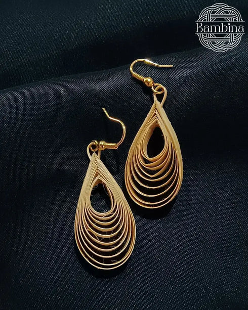 Bamboo India Quill Drop Earrings
