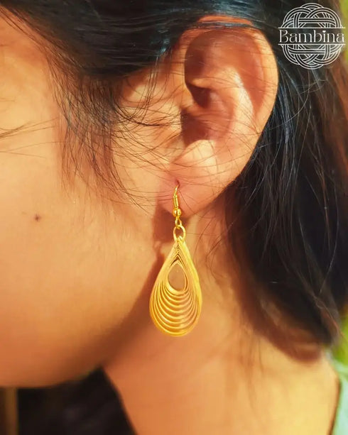 Bamboo India Quill Drop Earrings