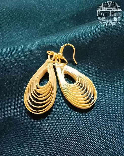 Bamboo India Quill Drop Earrings