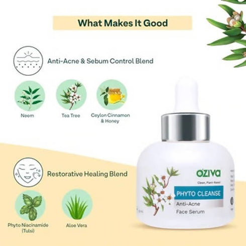 OZiva Phyto Cleanse Anti Acne Face Serum