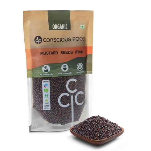Conscious Food Organic Mustard Seeds |Rai
