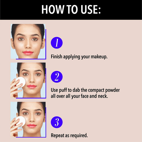 Blue Heaven Oil Control Compact Powder Matte Finish SPF 25 PA+++ Honey