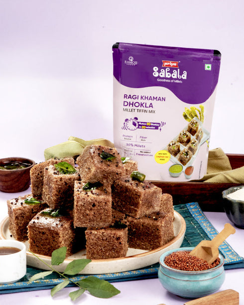Sabala Millets Ragi Khaman Dhokla