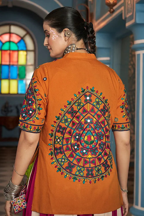 Shubhkala Navratri Special Embroidered Jacket Style Chaniya Choli Shopping