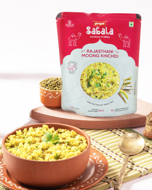 Sabala Millets Rajasthani Moong Khichdi