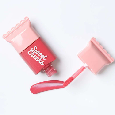 Praush Sweet Cheeks Liquid Blush Combo of 2 (Rasberry Tart + Caramel Glaze)
