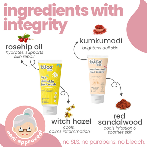 Tuco Kumkumadi Face Glow Regimen Dull Skin Face Wash + Kumkumadi Face Cream