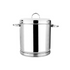 Vinod Stainless Steel Heavy Gauge Ration Dabba 30 Litre No 18 with Lid and Side Handle Highest Grade Steel Mirror Finish and Rust Free