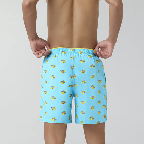 XYXX Renew Combed Cotton Boxer Shorts Blue Sky
