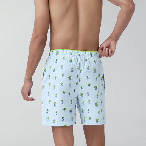 XYXX Renew Combed Cotton Boxer Shorts Ice Blue