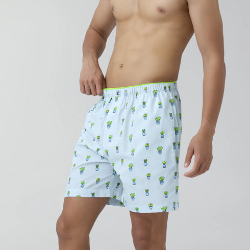 XYXX Renew Combed Cotton Boxer Shorts Ice Blue
