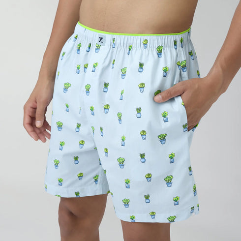 XYXX Renew Combed Cotton Boxer Shorts Ice Blue