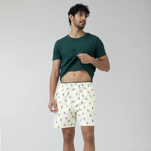 XYXX Renew Combed Cotton Boxer Shorts Ivory White