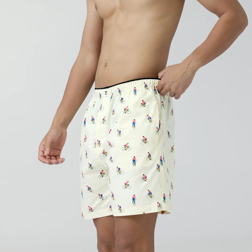 XYXX Renew Combed Cotton Boxer Shorts Ivory White