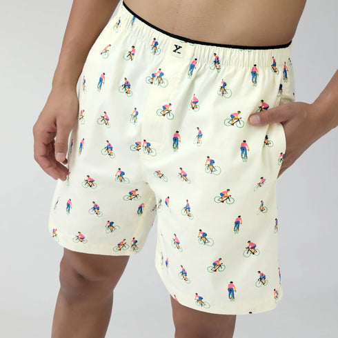 XYXX Renew Combed Cotton Boxer Shorts Ivory White