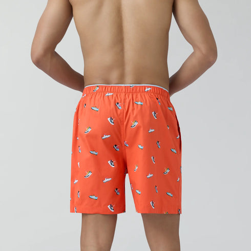 XYXX Renew Combed Cotton Boxer Shorts Orange Zest