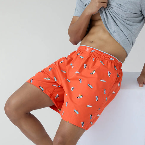 XYXX Renew Combed Cotton Boxer Shorts Orange Zest