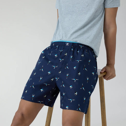 XYXX Renew Combed Cotton Boxer Shorts Midnight Blue