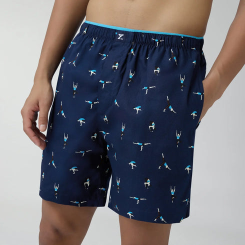 XYXX Renew Combed Cotton Boxer Shorts Midnight Blue