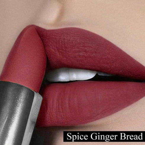 FLiCKA Wear Me Everywhere Creamy Matte Lipstick Spice Ginger Bread | Brown