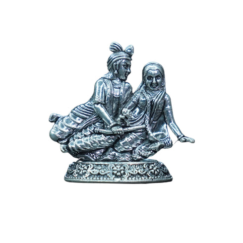 Pure Silver Antique Radha Krishna 28.41g By Mahita Collections