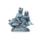Pure Silver Antique Radha Krishna 28.41g By Mahita Collections