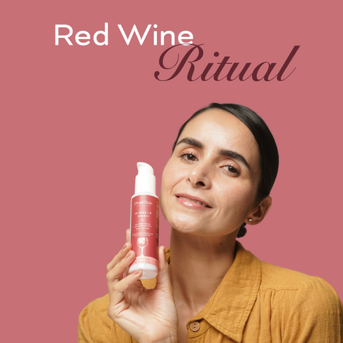 Plural Skin Red Wine Skincare Ritual Pack of Miracle Wash Pure Age Serum and Renewal Night Sheild Gel