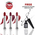 Moraze Cosmetics 3 Ultra Soft Matte Lipstick Kit Free Waterproof Eyeliner