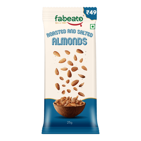 Fabeato Munch on the Go Snack Premium Roasted and Salted Almonds