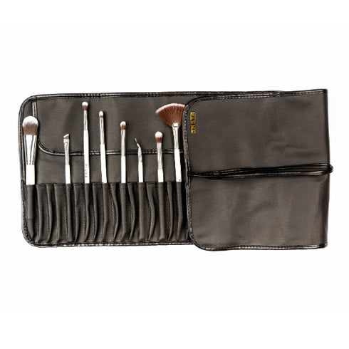 Praush PU Leather Roll on Brush Bag (24 Brushes capacity)