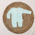 Bachpan kids wear New Born Mint Green Romper With Matching Beanie