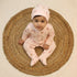 Bachpan kids wear New Born Rompers with Matching Beanie -Pale Pastel Pink