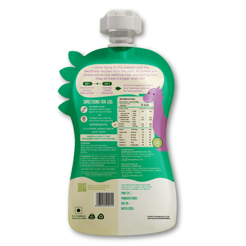 Rorosaur Cucumber Basil Baby Puree