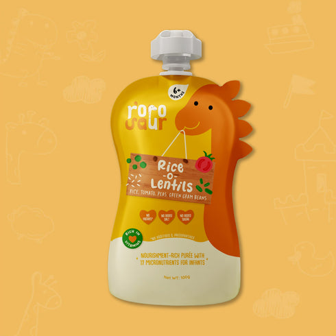 Rorosaur Rice-O-Lentils Baby Puree