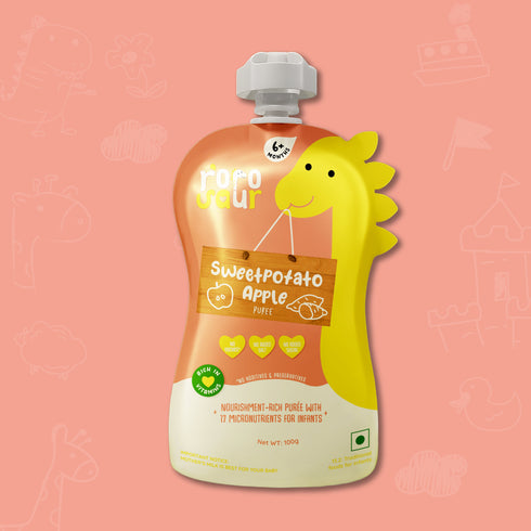 Rorosaur Sweet Potato Apple Baby Puree