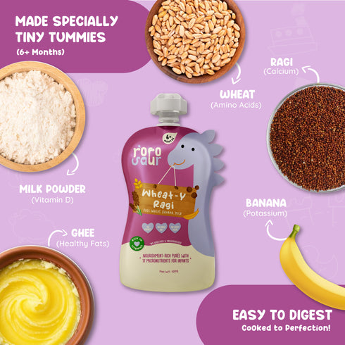 Rorosaur Wheat-Y Ragi Baby Puree