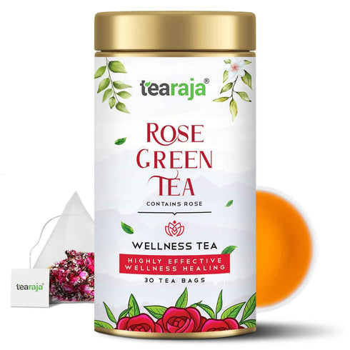 Tea Raja - Rose Herbal Green Tea 30 Tea Bags