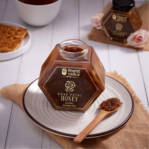 Bharat Vedica Rose Petal With Honey Gulab Honey Gulkand Shahad
