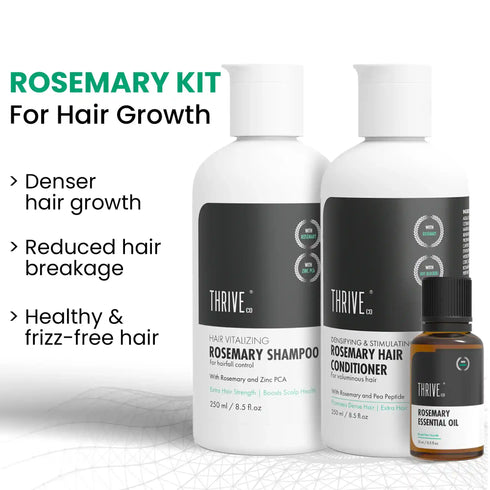 Thriveco Rosemary Shampoo Conditioner & Rosemary Essential Oil Combo